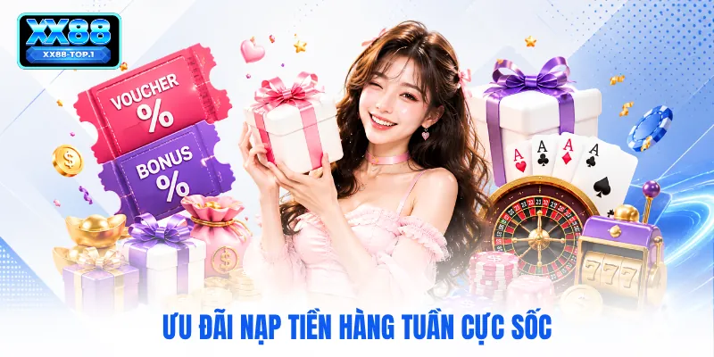 Ưu đãi nạp tiền hàng tuần cực sốc